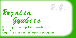 rozalia gyukits business card